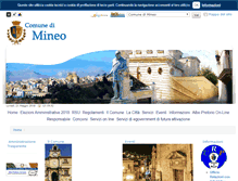 Tablet Screenshot of comune.mineo.ct.it